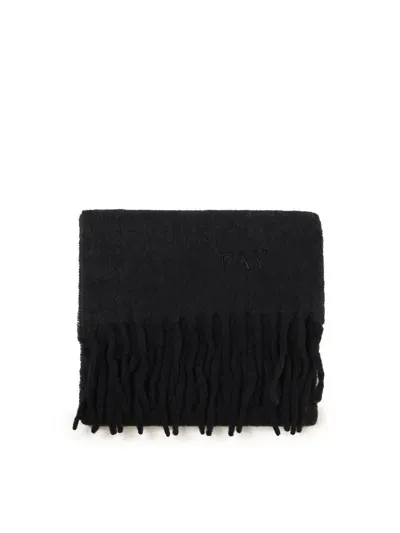 Fay Alpaca Blend Scarf In Black