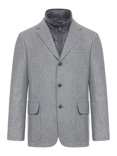 Fay Archive Wool Jacket In Grey