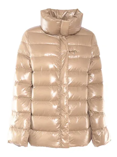 Fay Cape Down Jacket + Hook In Beige