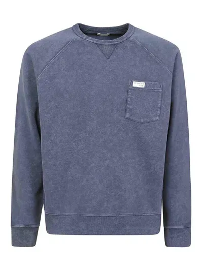 Fay Crew Neck Sweatshirt In Blue