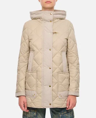 Fay Hooded Padded Parka In White