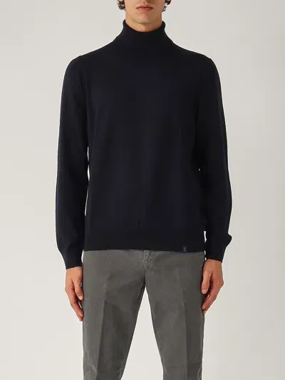 Fay Maglia Dolcevita Uomo Sweater In Navy