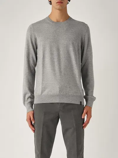 Fay Maglia Girocollo Uomo Sweater In Gray