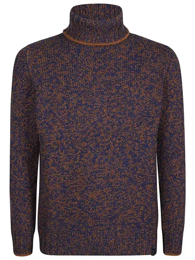 Fay Mouline` Turtle Neck In Royal Blue