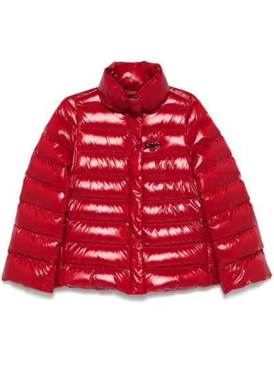 Fay Puffer Jacket In Red