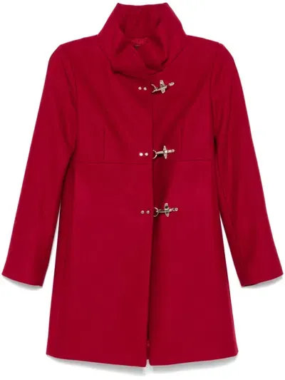 Fay Romantic Coat In Red