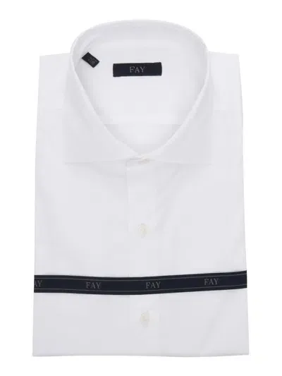 Fay Shirt In Bianco