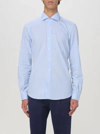 Fay Shirt  Men Color Gnawed Blue In Hellblau