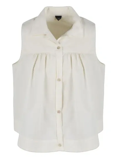 Fay Sleeveless Shirt In White