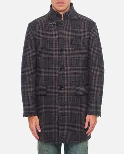 Fay Tartan Coat In Multicolor