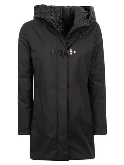 Fay Toggle Lock Classic Parka In Black