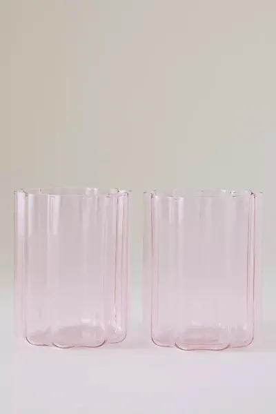 Fazeek Wave Tumbler Glasses, Set Of 2 In Multi