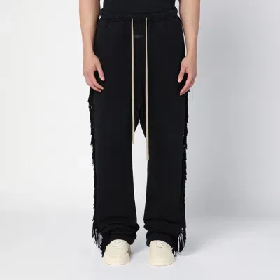 Fear Of God Black Fringed Jogging Trousers