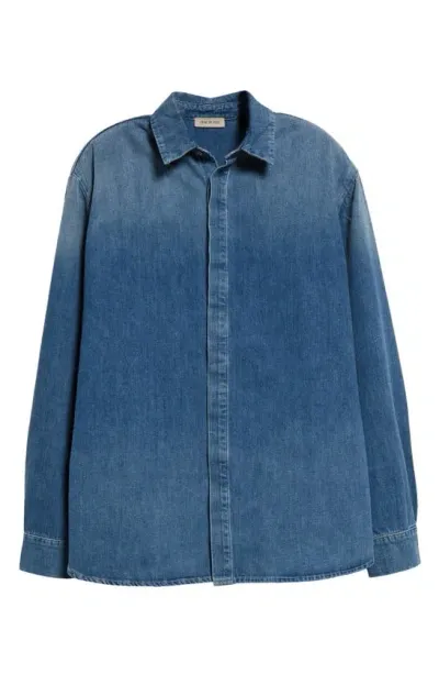 Fear Of God Collection 8 Denim Shirt In Medium Indigo