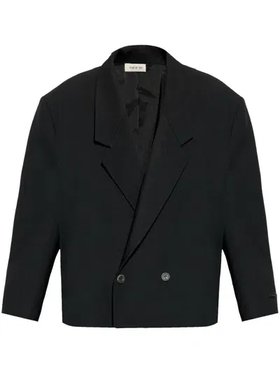 Fear Of God Double Breasted Blazer In Black