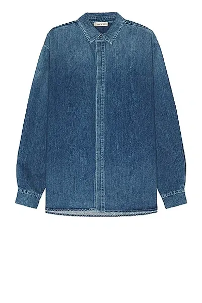 Fear Of God Oversized Denim Shirt In 蓝色