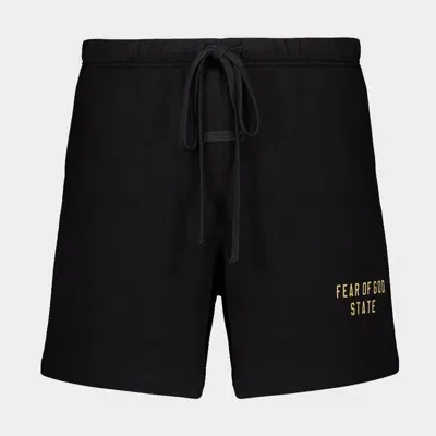 Fear Of God Essential Black Cotton Shorts