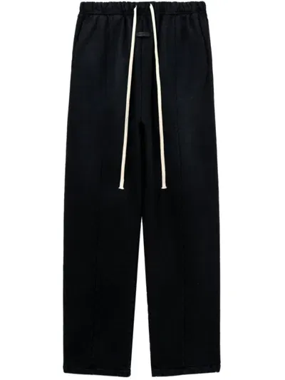 Fear Of God Forum Straight-leg Virgin Wool And Cashmere-blend Drawstring Trousers In Black