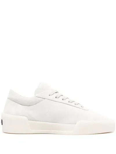 Fear Of God Aerobic Low Leather Sneakers In Grey