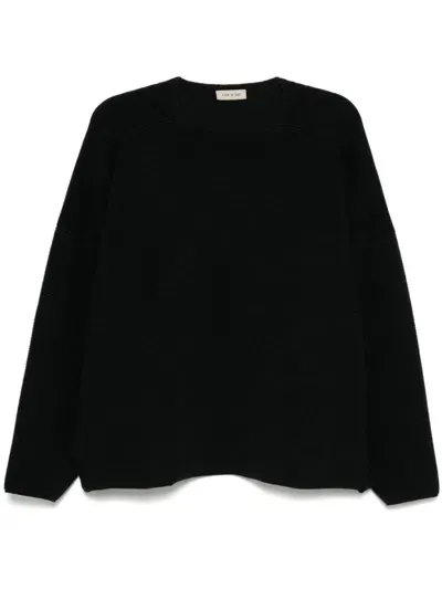 Fear Of God Ottoman Straight Neck Jumper In Black