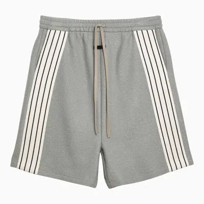 Fear Of God Paris Sky Striped Wool Bermuda Shorts Men In Gray