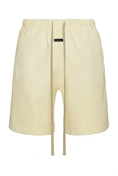 Fear Of God Sweatshort In Lemon Cream