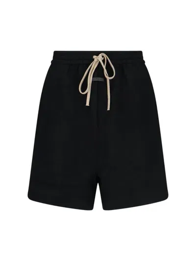 Fear Of God Track Shorts In Black  