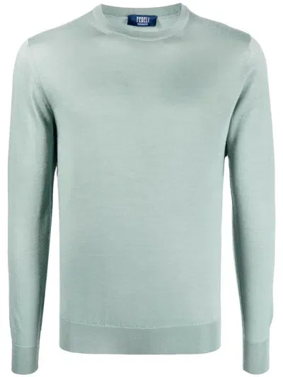 Fedeli Crew Neck Jumper In Grün