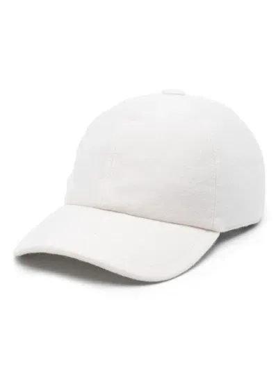 Fedeli Felted Cap In White