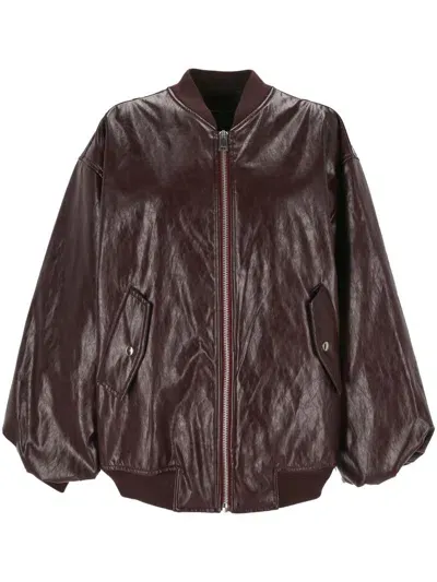 Federica Tosi Jackets In Burgundy