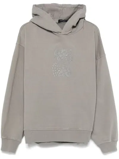 Federico Cina Grape Hoodie In Grey