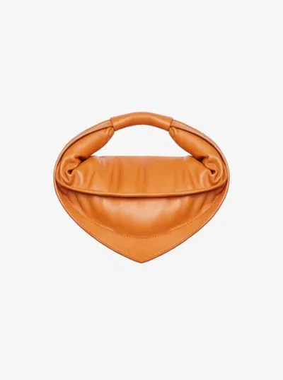 Federico Cina Mini Tortellino Bag 23cm X 23cm X 7cm In Orange