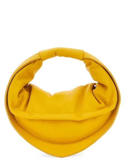 Federico Cina Mini "tortellino" Bag In Yellow