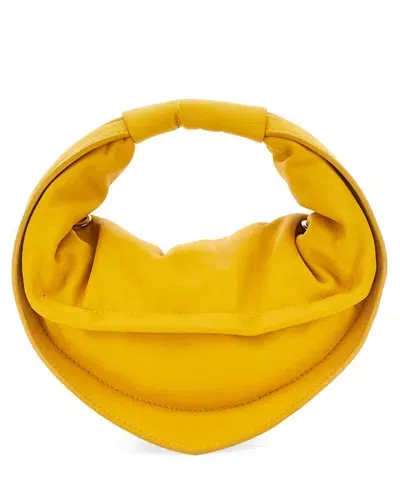 Federico Cina Tortellino Mini Handbag In Yellow