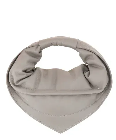 Federico Cina Tortellino Mini Shoulder Bag In Grey