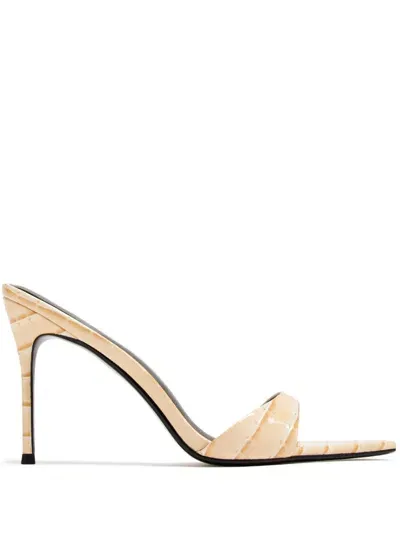 Femme La 100mm Kaia Mules In Neutrals