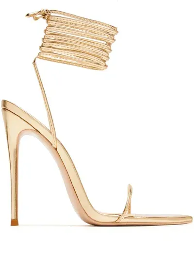 Femme La 120mm Luce Minimale Sandals In Gold