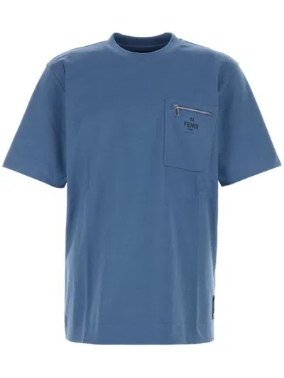 Fendi T-shirt In Blue