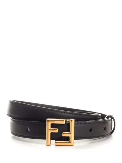 Fendi Ff Buckle Belt In Black