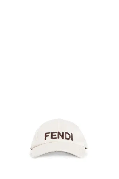 Fendi Caps In Beige