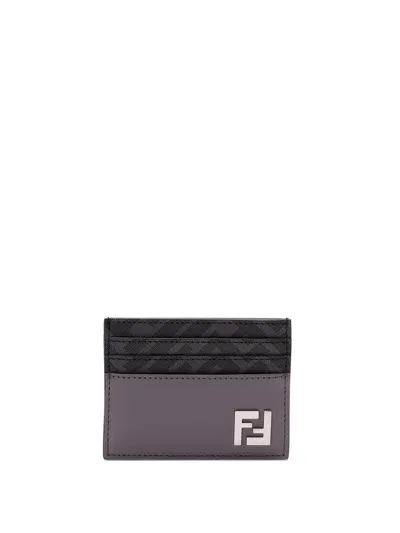 Fendi Card Case In Metallic