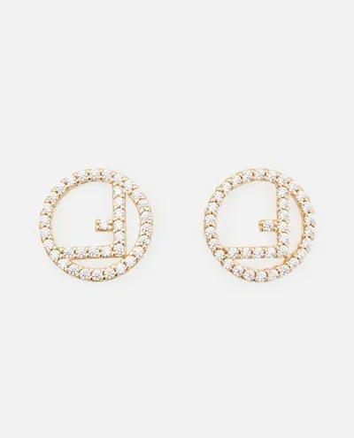 Fendi F Is  Earrings In Gold