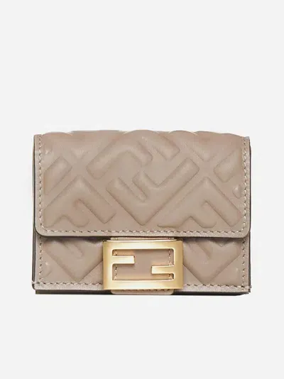 Fendi Baguette Micro Trifold In Multicolore