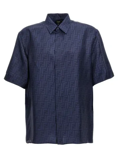 Fendi Ff Shirt In Blu