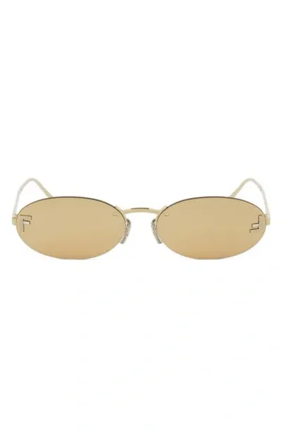 Fendi Fe4075us  First Crystal 30l Oro Sunglasses