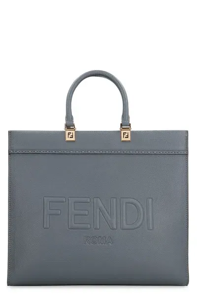 Fendi Hand Bags In Blue