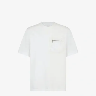 Fendi Jersey T-shirt In White