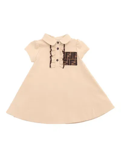 Fendi Jr Kids' Dress In White