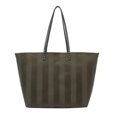 Fendi Roll Large Tote Bag In Brown