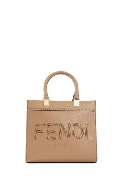 Fendi Leather Bags In Beige